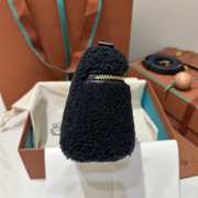 Uubags Loro Piana Extra Pocket 19 Cashfur Smooth Bag In Navy Blue 19x7x12cm - 5