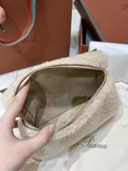 Uubags Loro Piana Extra Pocket 19 Cashfur Smooth Bag In Paper/Caramel Sugar 19x7x12cm - 2