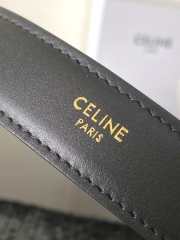 Uubags Celine classic panier hobo bag in black raffia and calfskin 33x16x4cm - 5