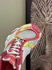 Uubags Balenciaga Stapler Sneaker in pink, neon yellow, and white polyurethane and polyester - 5