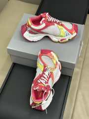 Uubags Balenciaga Stapler Sneaker in pink, neon yellow, and white polyurethane and polyester - 6