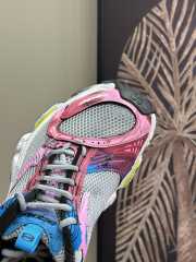 Uubags Balenciaga Stapler Sneaker in grey, blue, pink, neon yellow, and white polyurethane and polyester - 3