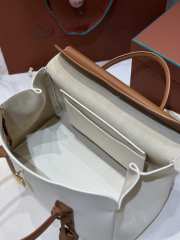 Uubags Loro Piana Loom bag L32 Cotton, Whisper White/Wheat Bran/Sun Gold 33x23x18cm - 3