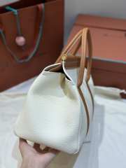 Uubags Loro Piana Loom bag L32 Cotton, Whisper White/Wheat Bran/Sun Gold 33x23x18cm - 2