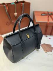 Uubags Loro Piana Loom Bag L32 Grained Calfskin Black/Sun Gold 33x23x18cm - 3