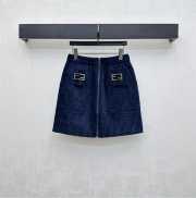 Uubags Fendi high-top stand-up collar jacquard jacket and skirt set - 6