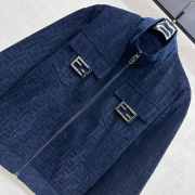 Uubags Fendi high-top stand-up collar jacquard jacket and skirt set - 2