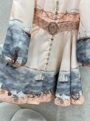 Uubags Zimmermann dress small stand-up collar and lantern sleeves  - 3