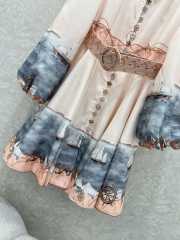 Uubags Zimmermann dress small stand-up collar and lantern sleeves  - 2