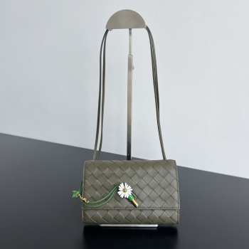 Uubags Bottega Veneta Andiamo Daisy Pouch In Cypress 19x13x2cm