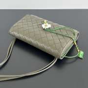 Uubags Bottega Veneta Andiamo Daisy Pouch In Cypress 19x13x2cm - 4