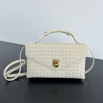 Uubags Bottega Veneta Knot Lock Bag In Sea salt 25x16x5.5cm