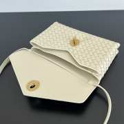 Uubags Bottega Veneta Knot Lock Bag In Sea salt 25x16x5.5cm - 5