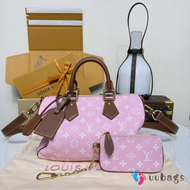 Uubags Louis Vuitton M15279 Speedy P9 Bandoulière 30 Bag In Sakura Pink 32x18x22.5cm - 1