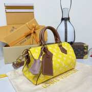 Uubags Louis Vuitton M15242 Speedy P9 Bandoulière 25 Bag In Yellow Mat 25x15x15cm - 5