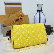 Uubags Louis Vuitton M15242 Speedy P9 Bandoulière 25 Bag In Yellow Mat 25x15x15cm - 4