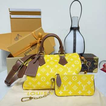 Uubags Louis Vuitton M15279 Speedy P9 Bandoulière 30 Bag In Yellow Mat 32x18x22.5cm