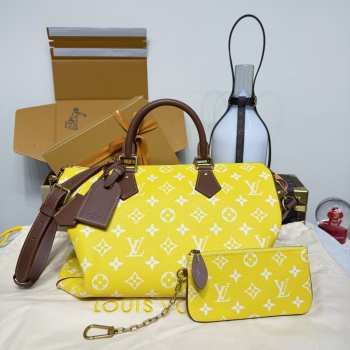 Uubags Louis Vuitton M15242 Speedy P9 Bandoulière 40 Bag In Yellow Mat 40x26x23cm