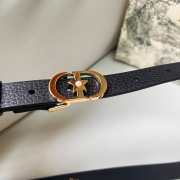 Uubags Dior Lucky 30 Montaigne Star Belt Black Smooth Calfskin With Gold Buckle 2cm - 3