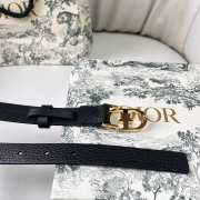 Uubags Dior Lucky 30 Montaigne Star Belt Black Smooth Calfskin With Gold Buckle 2cm - 6