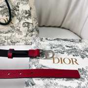 Uubags Dior Lucky 30 Montaigne Star Belt Red Smooth Calfskin With Silver Buckle 2cm - 6