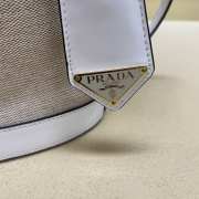 Uubags Prada Medium Linen Bland Tote Bag In Gray 28x22.5x12.5cm - 5