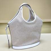 Uubags Prada Medium Linen Bland Tote Bag In Gray 28x22.5x12.5cm - 2
