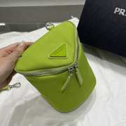 Uubags Prada Green Canvas Triangle Logo Crossbody Bag 21x15x15cm - 4