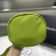Uubags Prada Green Canvas Triangle Logo Crossbody Bag 21x15x15cm - 3