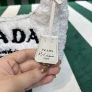 Uubags Prada Re-Edition 2000 Terry Shoulder Bag In White 22x12x6cm - 4
