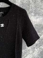 Uubags Chanel Tweed Dress in Black - 6