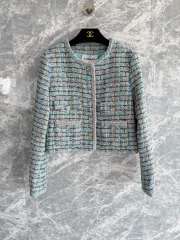 Uubags Chanel tweed jacket in blue - 1
