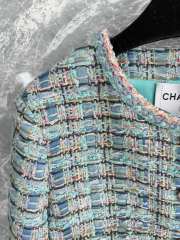 Uubags Chanel tweed jacket in blue - 6