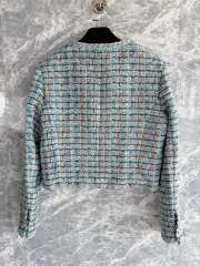 Uubags Chanel tweed jacket in blue - 5