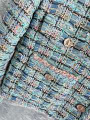 Uubags Chanel tweed jacket in blue - 4