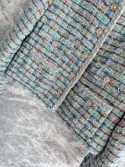 Uubags Chanel tweed jacket in blue - 2
