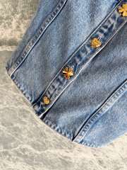 Uubags Chanel Top Washed Out Denim In Blue - 6