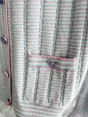 Uubags Chanel Cashmere, Cotton & Feathers In Light Blue, Purple & Pink - 5