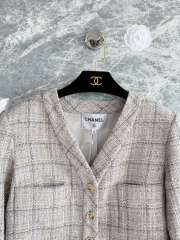 Uubags Chanel Jacket Wool & Cotton Tweed In Gray, Black & Gold - 6