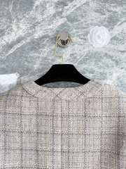 Uubags Chanel Jacket Wool & Cotton Tweed In Gray, Black & Gold - 3