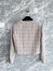 Uubags Chanel Jacket Wool & Cotton Tweed In Gray, Black & Gold - 4