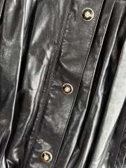 Uubags Chanel Leather Bomber Jacket In Black  - 2