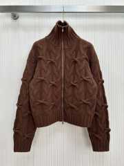 Uubags Brunello Cucinelli Cable-knit cashmere zip-up cardigan - 1