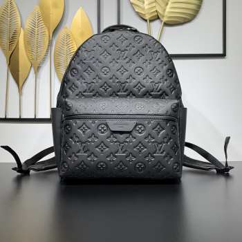 Uubags Louis Vuitton M46553 Discovery Backpack In Black Monogram Shadow Leather 29x38x20cm