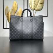 Uubags Louis Vuitton M46451 Sac Plat 24H Monogram Eclipse Bag In Black 44x33x18cm - 6