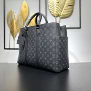 Uubags Louis Vuitton M46451 Sac Plat 24H Monogram Eclipse Bag In Black 44x33x18cm - 4