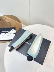 Uubags Chanel Ballet Flats Sequins & Grosgrain In Light Blue & Black - 4