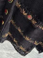 Uubags Camellia Chanel Cardigan In Black - 5