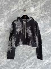 Uubags Chanel Sweatshirt Cotton In Black, White & Gold - 1