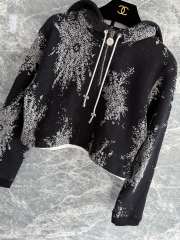 Uubags Chanel Sweatshirt Cotton In Black, White & Gold - 3